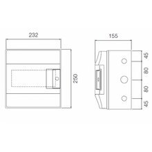 Load image into Gallery viewer, 8 Way Wall Mounted Din Rail Enclosure