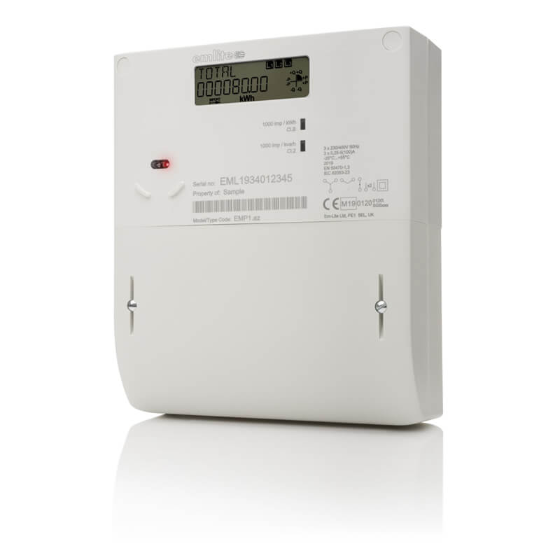 AnyMeters.co.uk Emlite EMp1 Three Phase Wall Mounted Meter