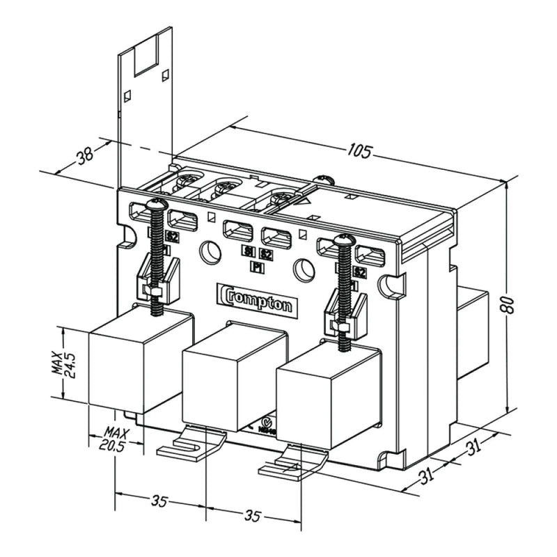 Bundle: SDM630MCTE-MID With Three Phase Current Transformer