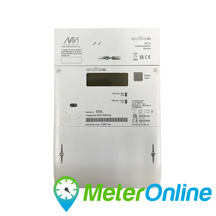 EMP1.AX Three Phase Direct Connected Meter with MeterOnline