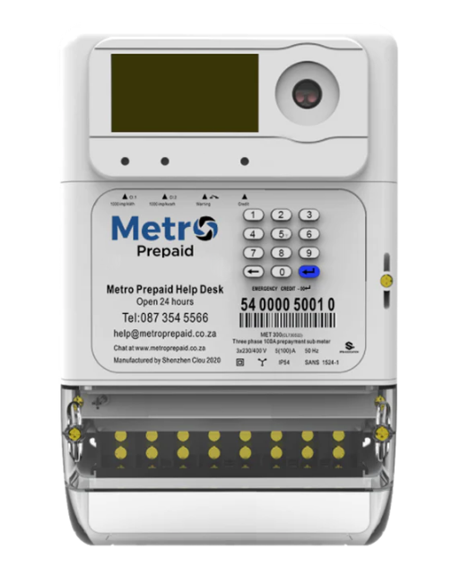 MET001 Metro Single Phase Prepay Meter