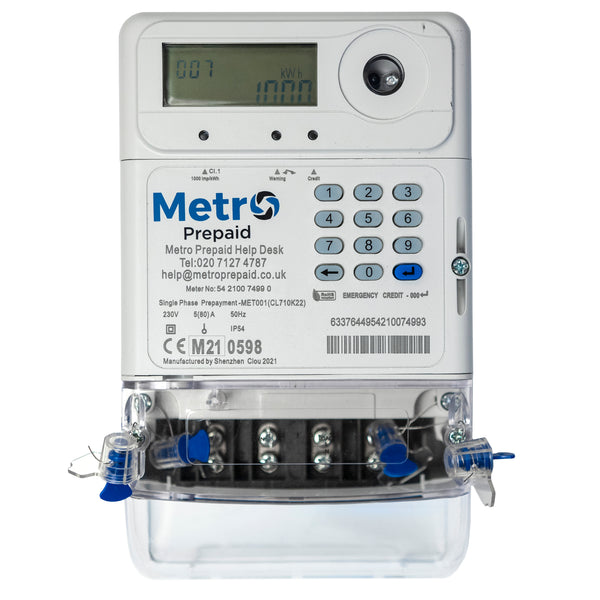 MET001 Metro Single Phase Prepay Meter