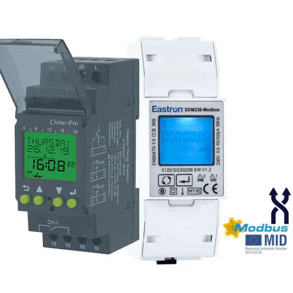 Bundle: SDM230-2T-MID &WT1SCDS Chrono Time Switch