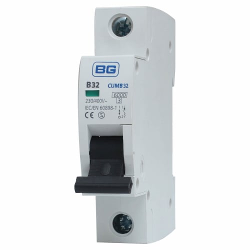 BG 32A Single Pole MCB - Type B