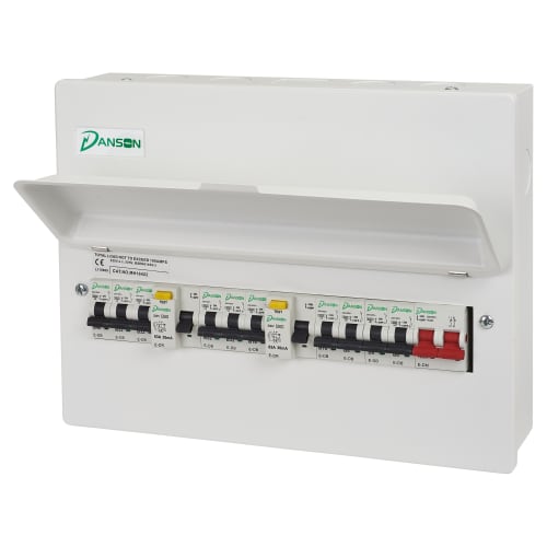 Danson 10 Way 100A 16 Module High Integrity Consumer Unit with 10 MCBs
