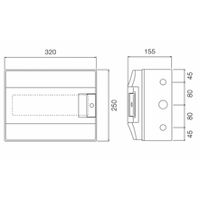 Load image into Gallery viewer, 12 Way Wall Mounted Din Rail Enclosure
