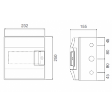 Load image into Gallery viewer, 8 Way Wall Mounted Din Rail Enclosure
