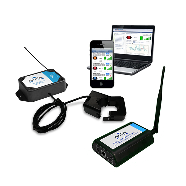 ALTA Wireless AC Current Meter - 150 Amp & Gateway & software