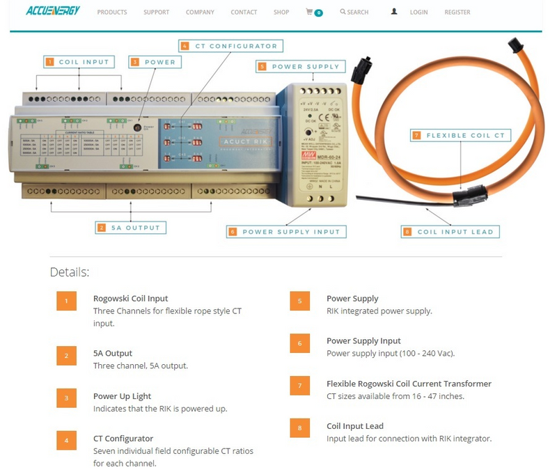 Accuenergy Rogowski Integrator Kit