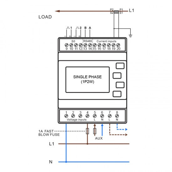 Smart Process - SDM630MCT-Mv Three Phase Power Analyser